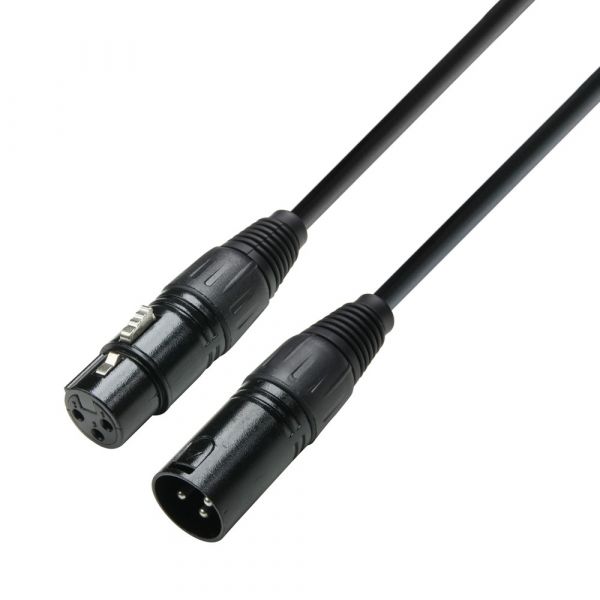 Adam Hall Cables K3 DMF 2000 - DMX Cable XLR male to XLR female 20 m