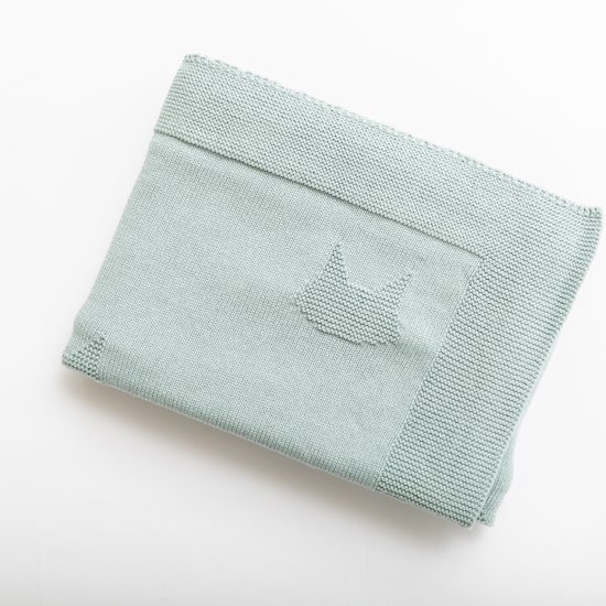 Couverture Petits Chats   Bleu Danube        de               La Manufacture de Layette