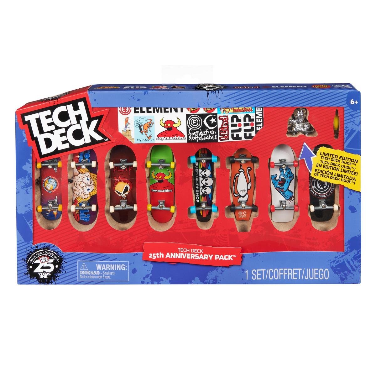 Coffret Tech Deck 25ème anniversaire - 8 finger Skate