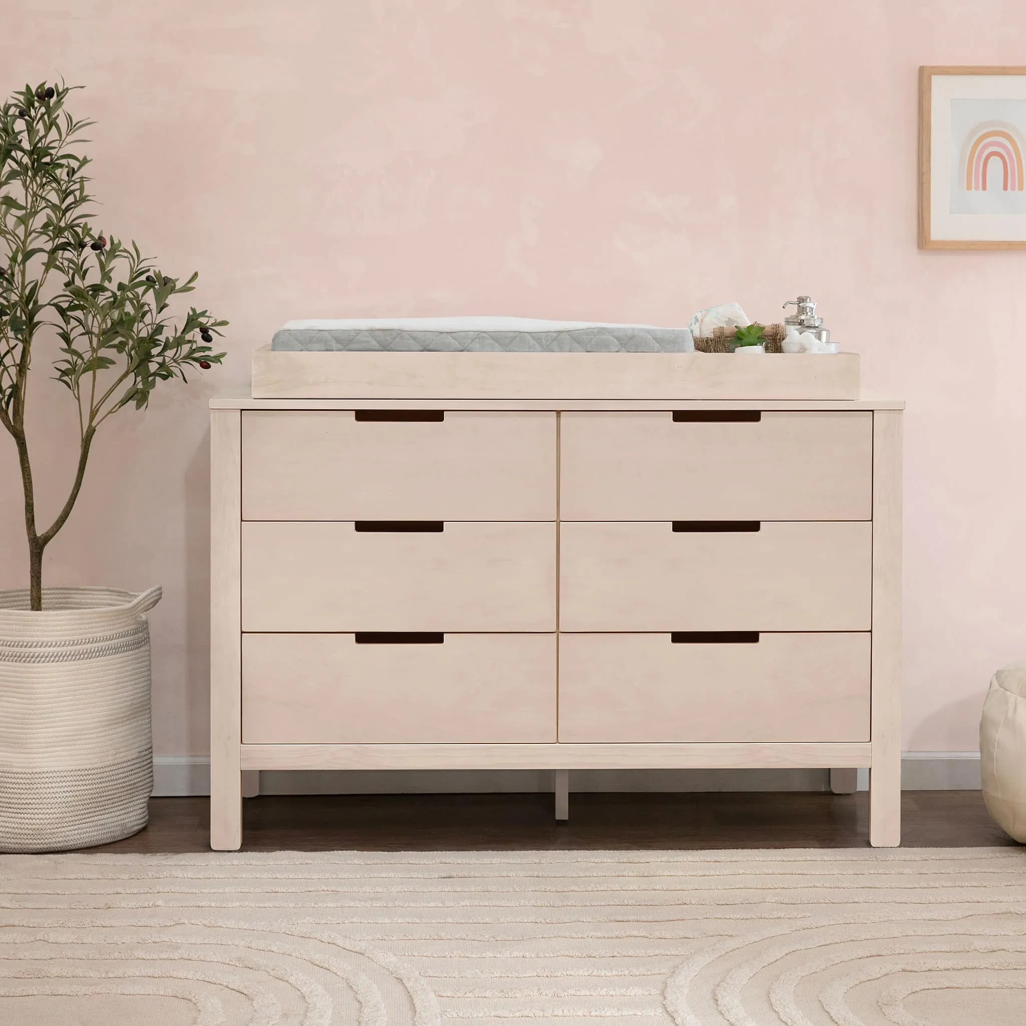 DaVinci Bureau 6 Tiroirs Colby - Naturel Lavé