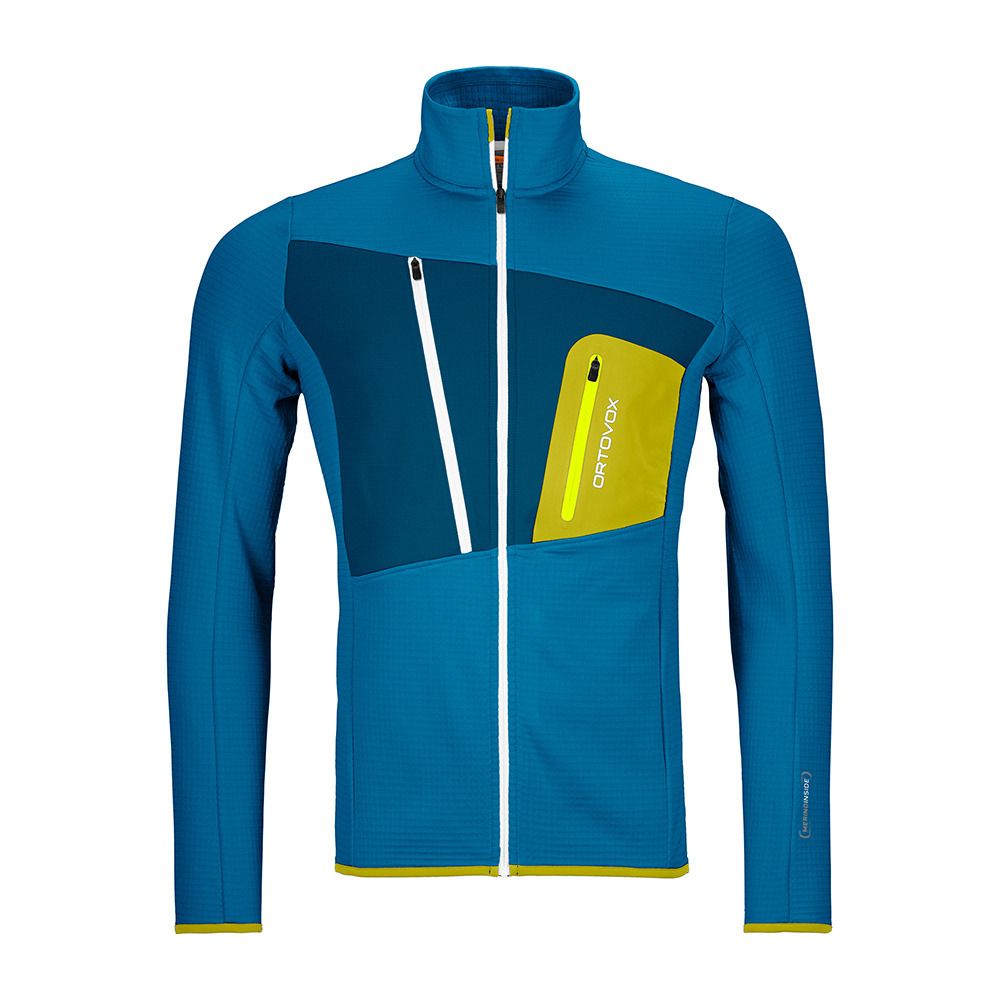 Ortovox FLEECE GRID - Polaire Homme heritage blue