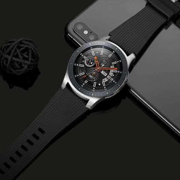 Reim til Samsung Galaxy Watch 46 mm silikon svart  L
