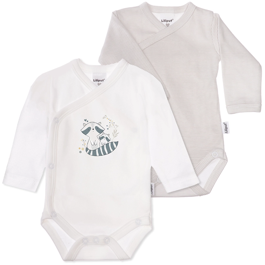 Liliput 2er-Pack Wickelbody Langarm weiß