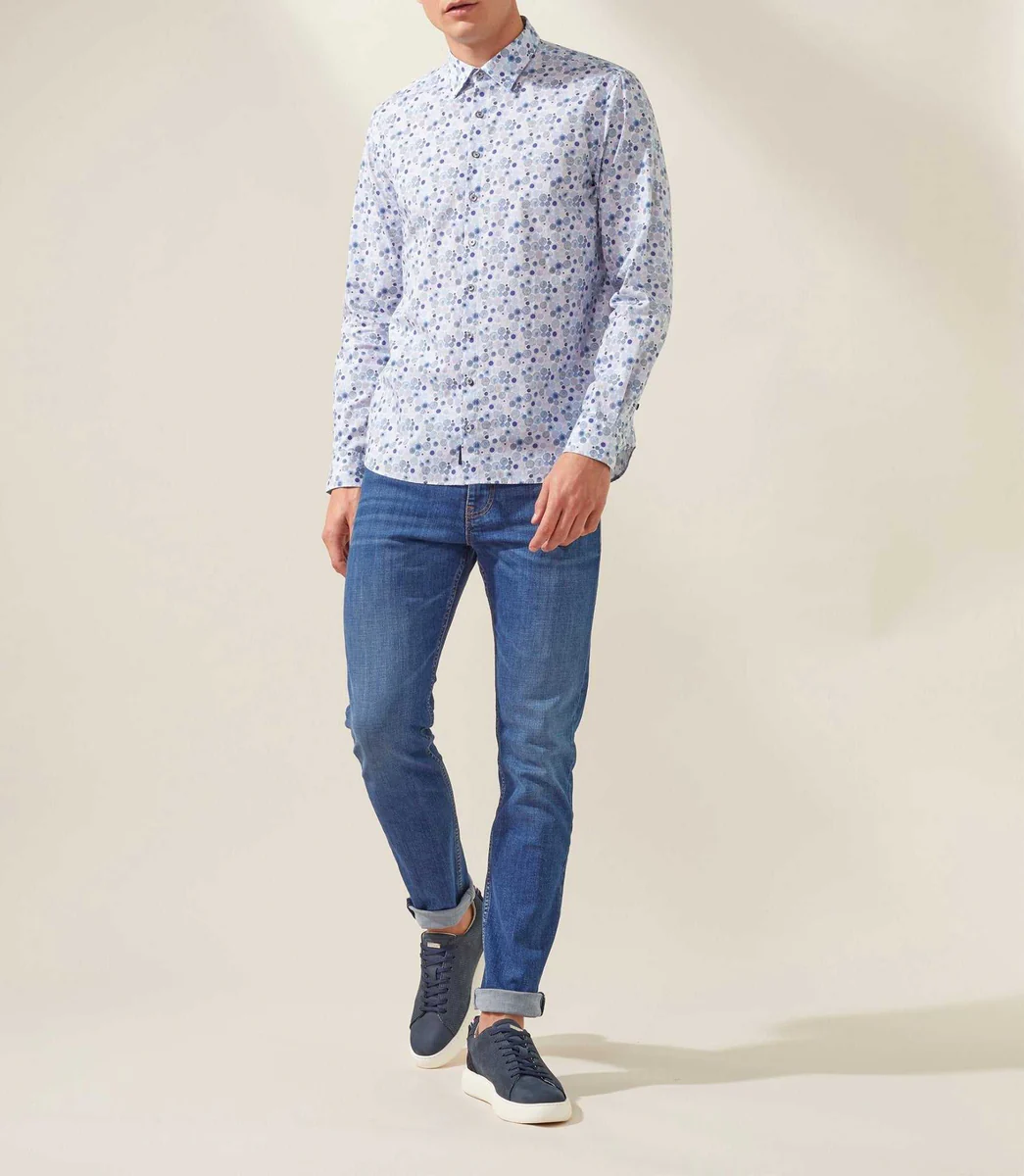 Chemise casual marine 