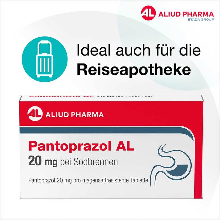 Pantoprazol AL 20 mg bei Sodbrennen, 7 St