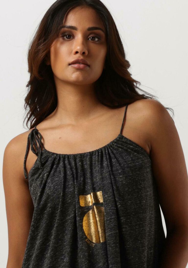 10DAYS grijze 10days midi jurk maxi dress medal