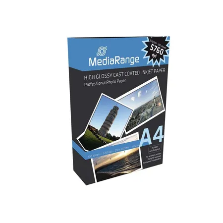 MediaRange 100 Blatt hochglanz Fotopapier DIN A4 High Glossy 160g