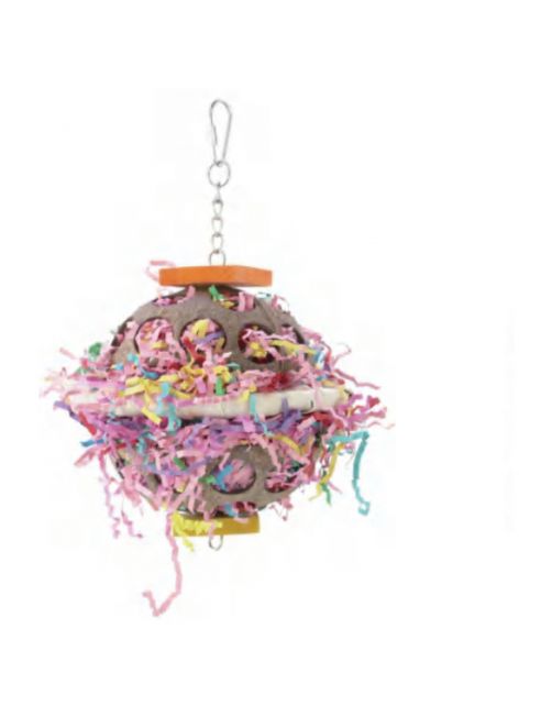 Keddoc Vogelspeelgoed Coconut Paper - Vogelspeelgoed - 16x16x25 cm Multi-Color