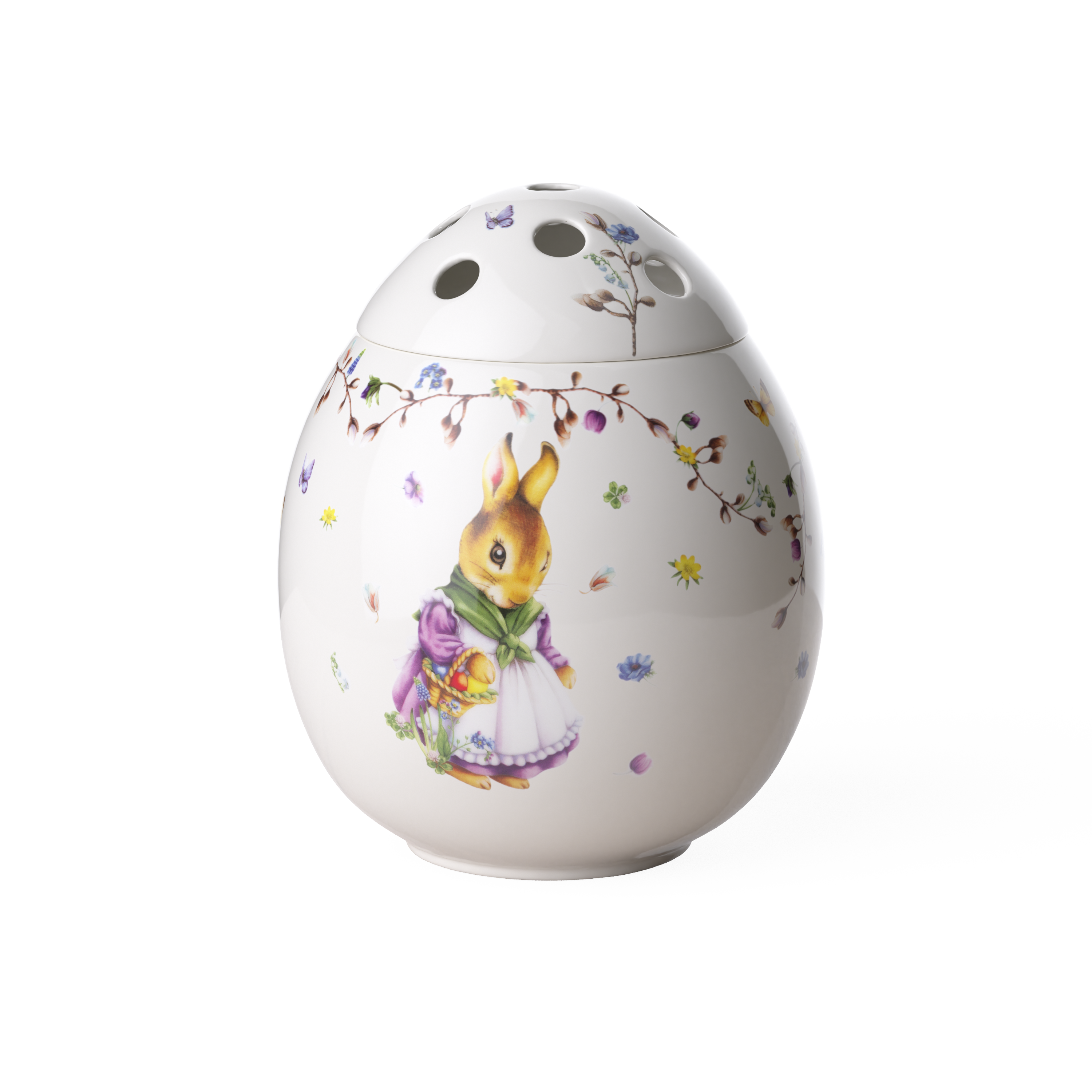 Spring Fantasy Vase Green, 6.9'' x 6.9'' x 8.3'', Premium Porcelain