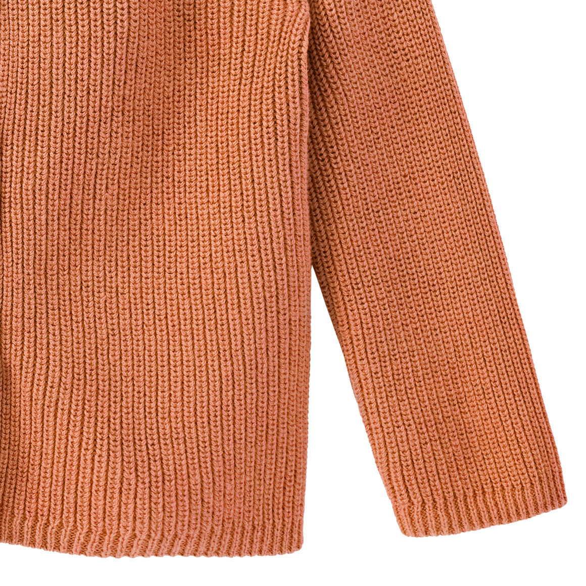 Topomini Pure Collection Baby Strickjacke mit Knopfleiste terracotta