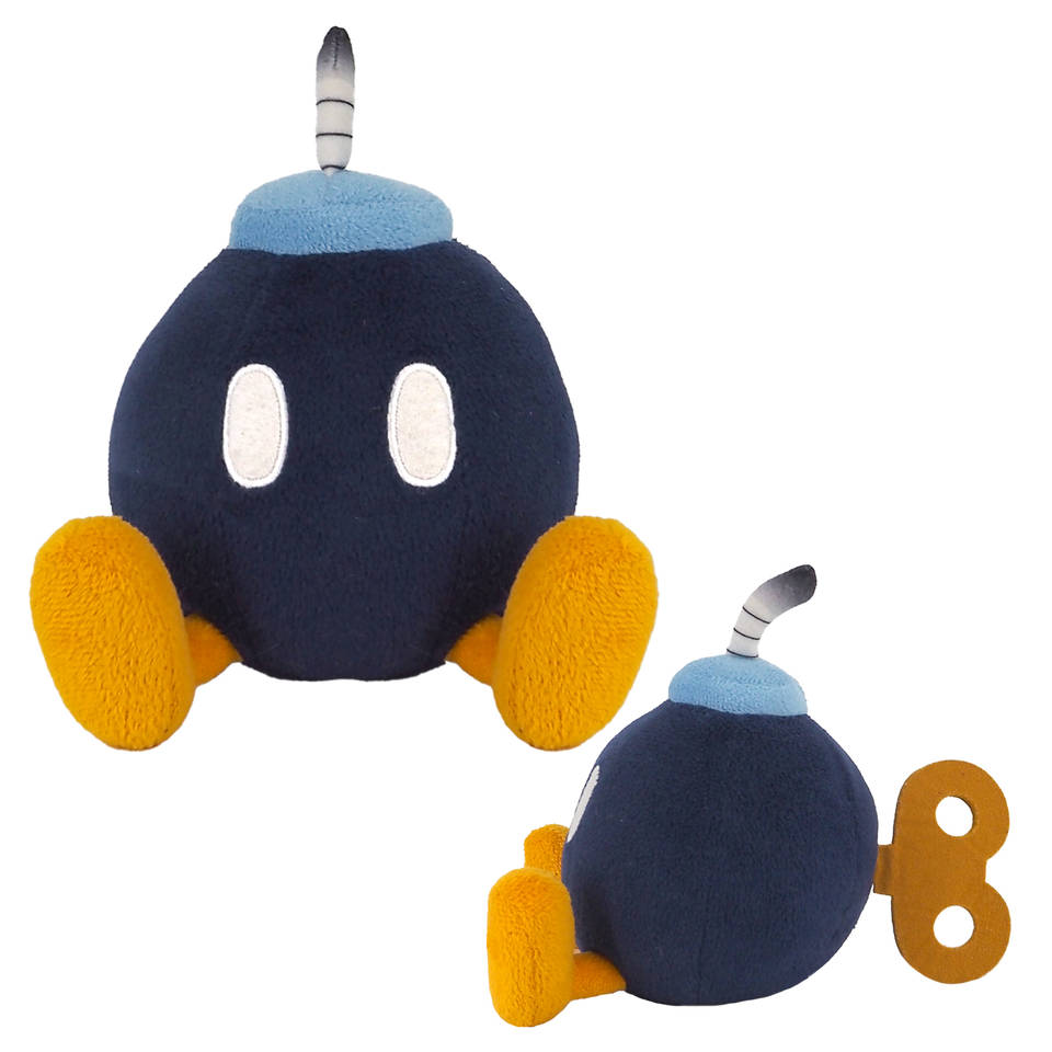 Mario Bob-omb pluchen knuffel - 13 cm