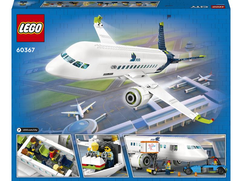LEGO® City Passagierflugzeug 60367 Premium-Set mit Flugzeug und Bodenfahrzeugen