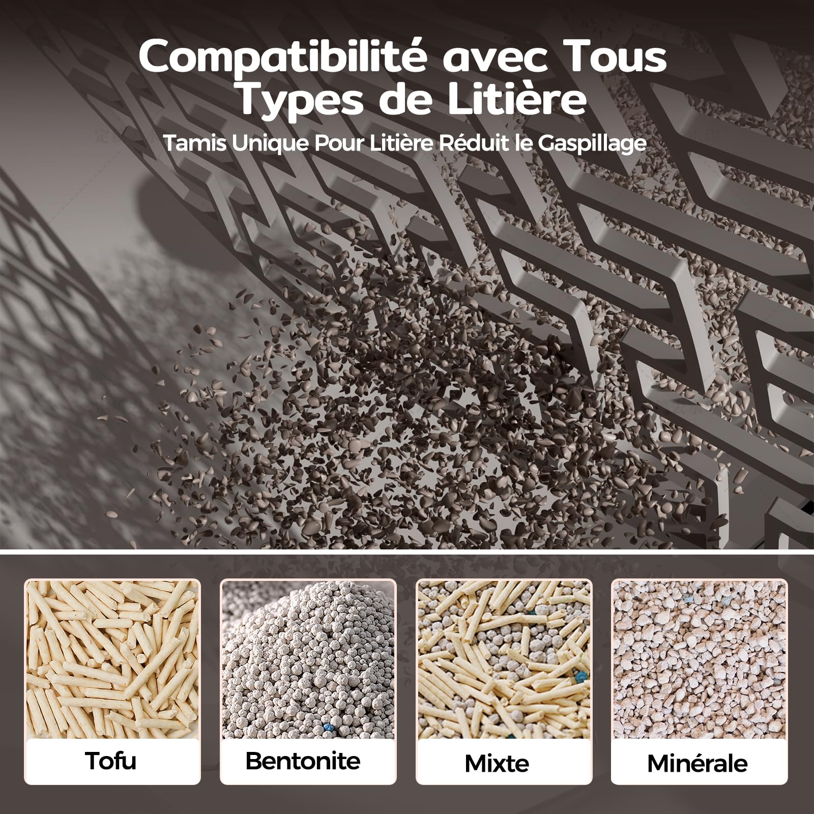 Amicura Cura X1 Litière Chat Autonettoyant avec Contrôle par Application,Capteur de Sécurité (Anti-Pinch), Anti-odeurs, Bac à Litière Autonettoyant, L