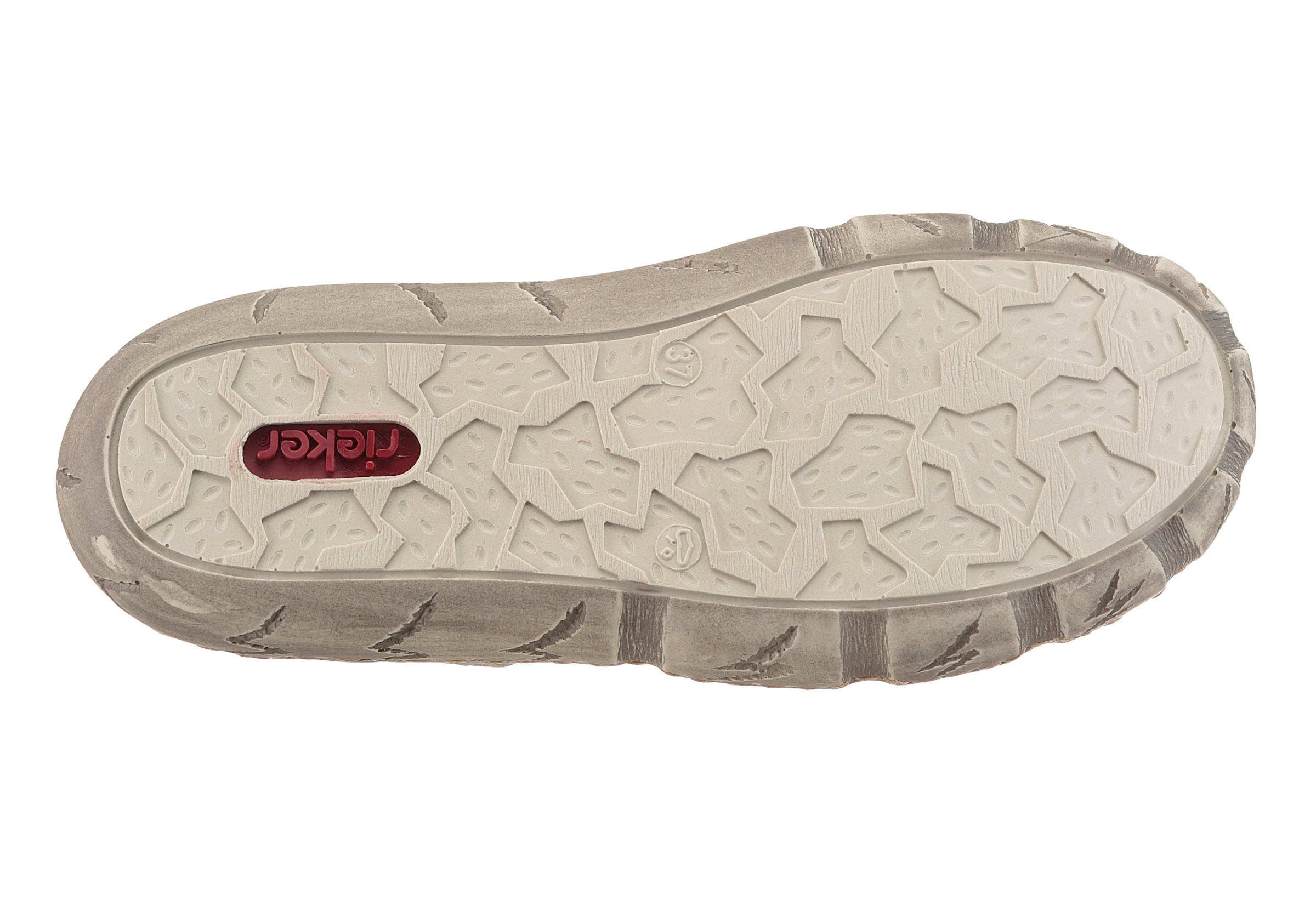 Rieker Clog  , Sommerschuh, Schlappen mit Ziernähten