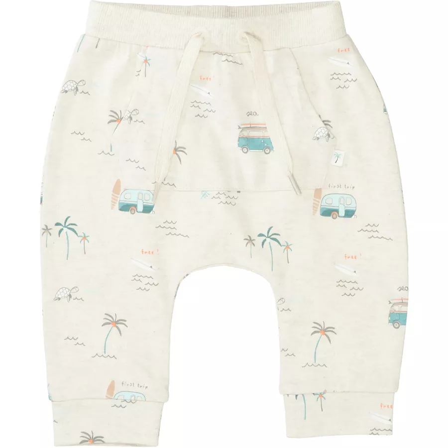 STACCATO Hose beige melange gemustert