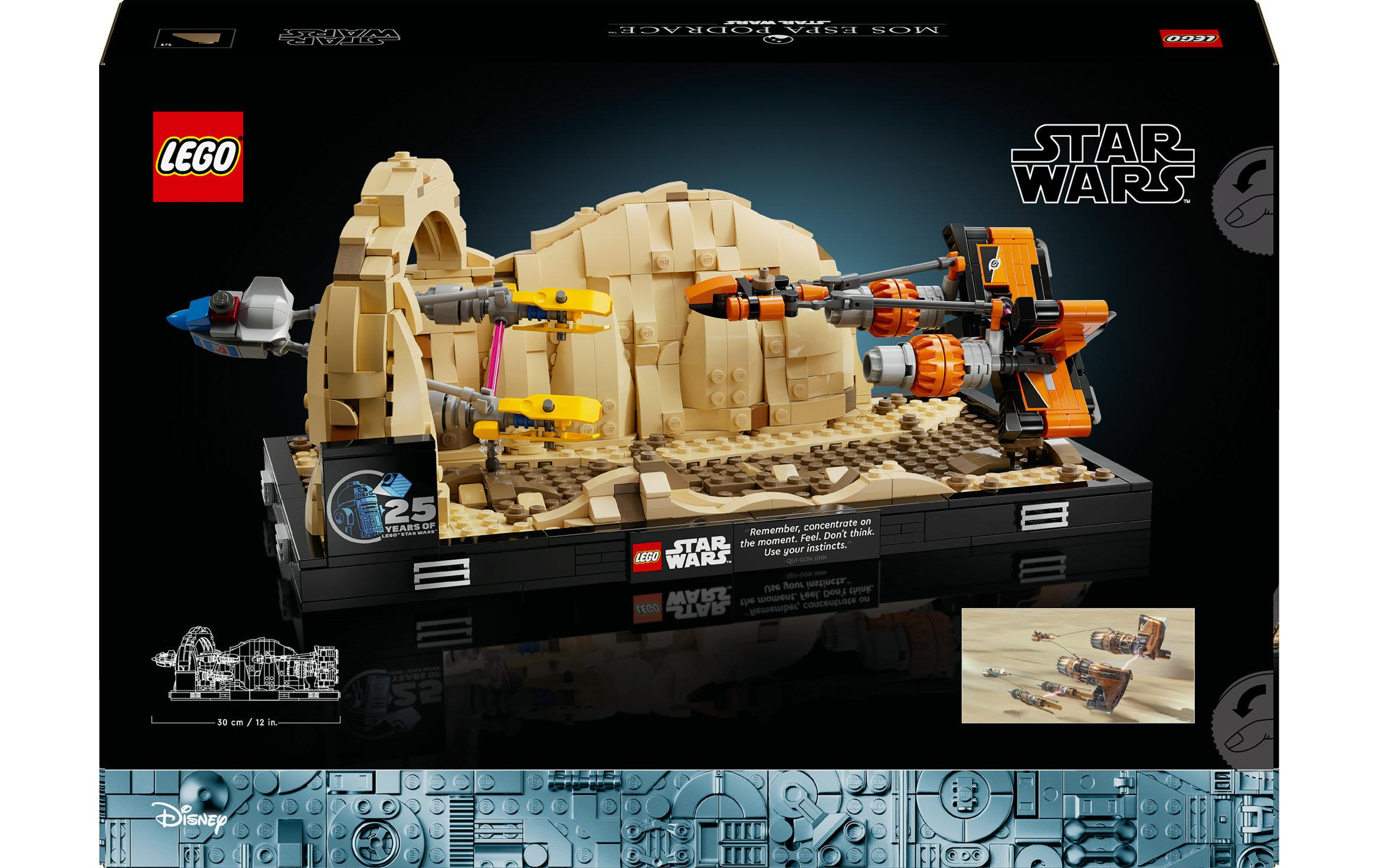 Star Wars Podrennen in Mos Espa – Diorama 75380Imposantes Modell zum Bauen und Ausstellen