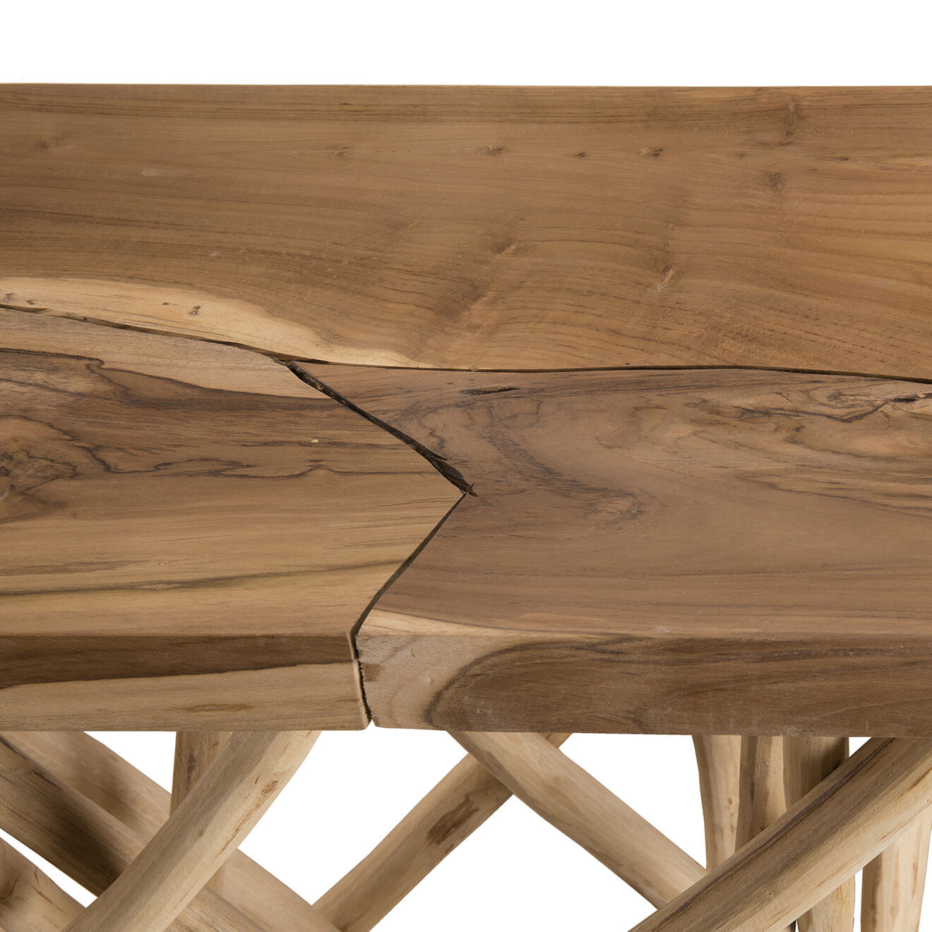 Macabane Console clara teck - 120x39x81 cm