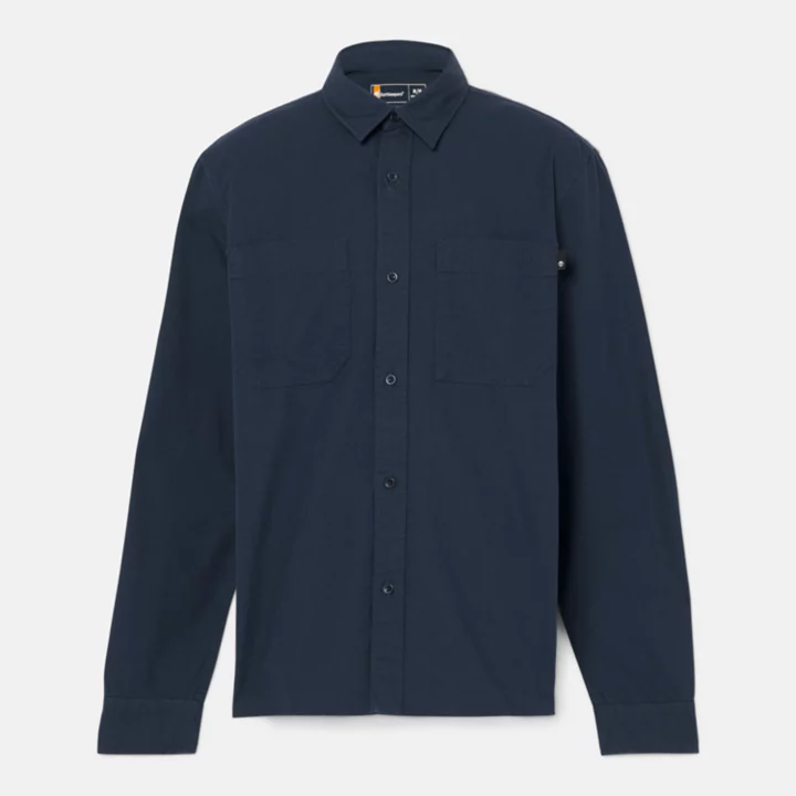Chemise en coton Windham pour homme en bleu marine