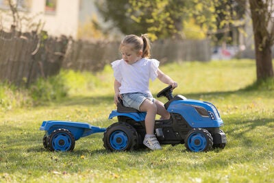 Smoby  Farmer Traktor XL + Tilhenger, Blå
