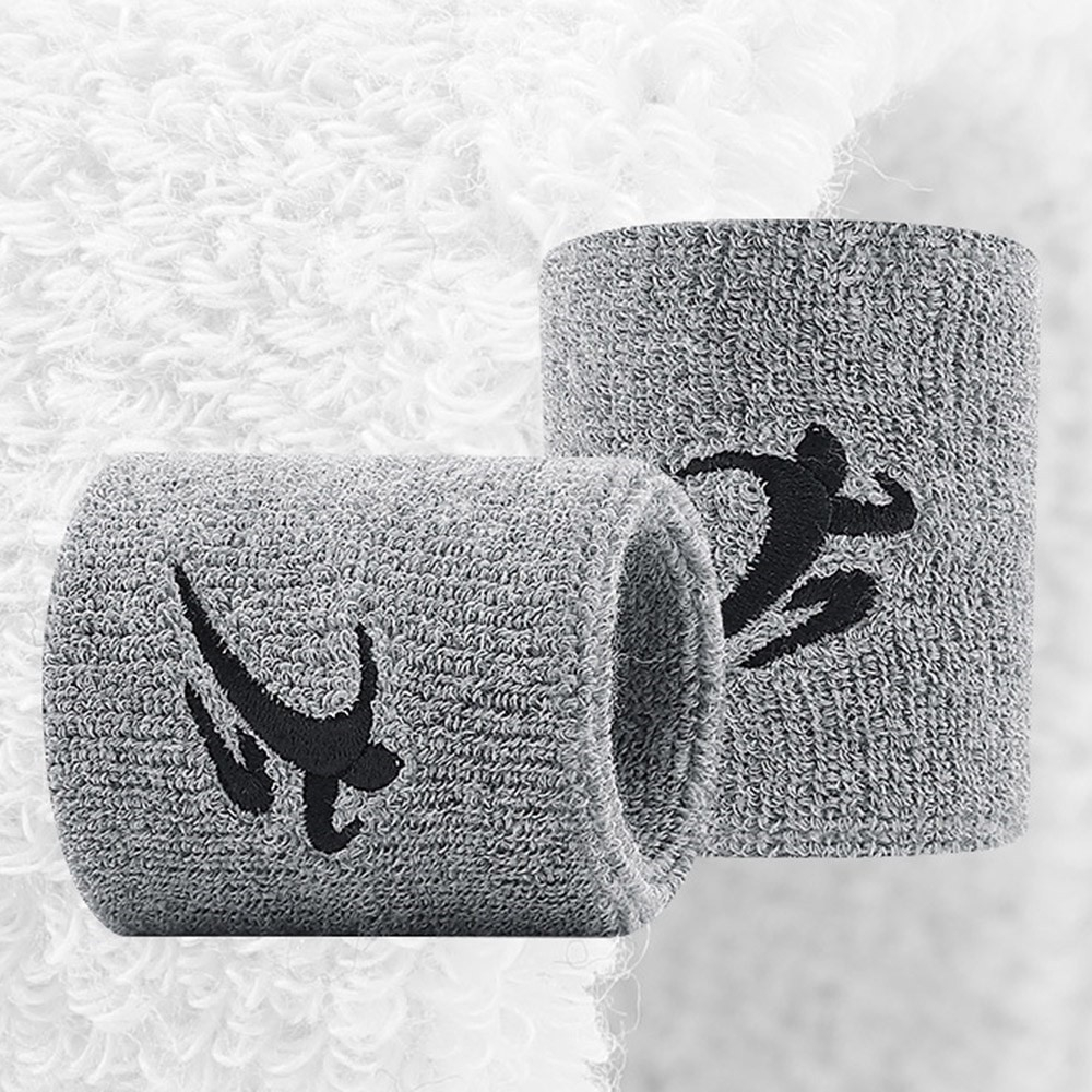 Baumwoll Sport Schweissband Elastisches Fitness Handgelenk Band für Laufen / Workout / Tennis - Blau