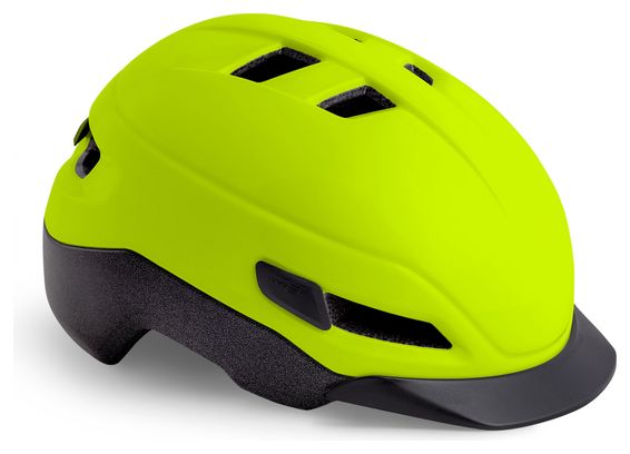 Casque MET Grancorso Jaune Fluo Mat Réfléchissant