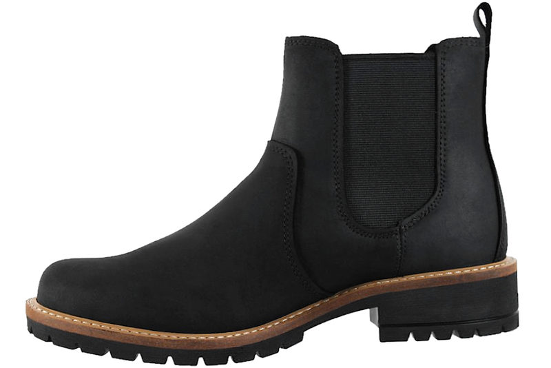 ECCO ELAINA STØVLE I SORT NUBUCK