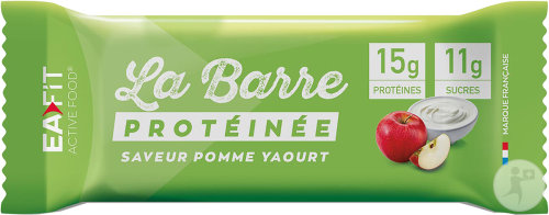 EA Fit Active Food La Barre Protéinée Saveur Pomme-Yaourt 46g