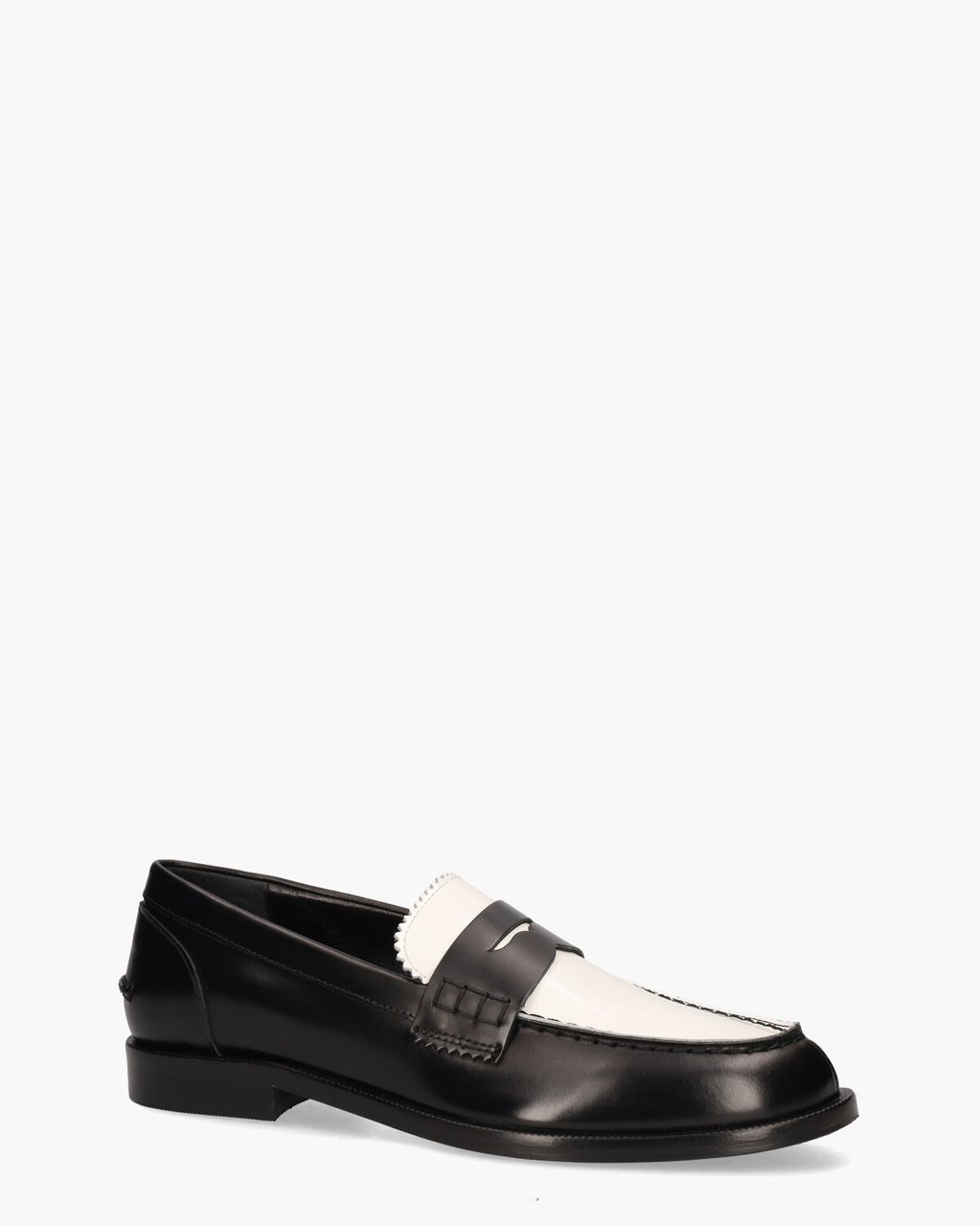 Di Lauro 4100 Zwart/Wit Damesloafers