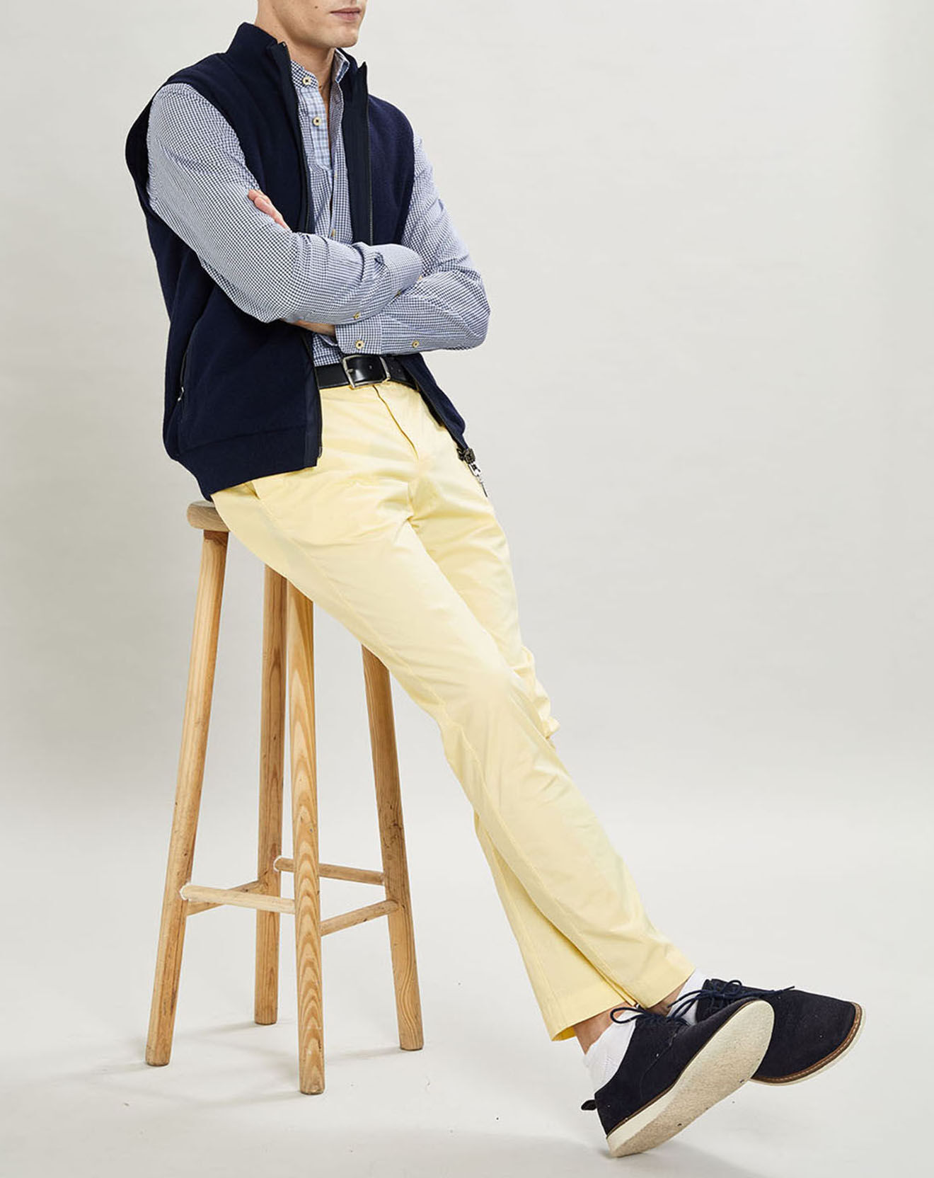 Hackett London Gilet réversible sans manches bleu marine