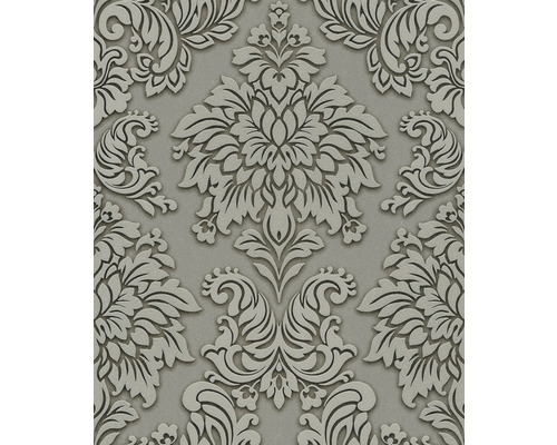 Vliesbehang 36898-1 Metropolitan Stories Damask grijsgroen