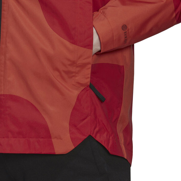 adidas Marimekko Traveer RAIN. RDY jakke Rød