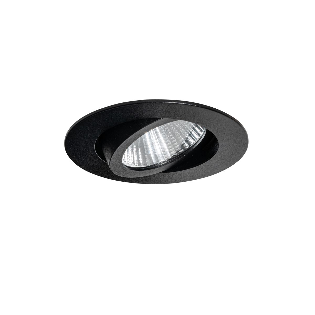Set van 6 inbouwspots zwart 6,8cm incl. LED 750 lm dimbaar IP23 - Gaius