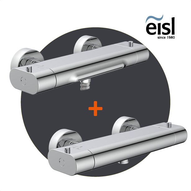 EISL Duscharmatur CARNEO mit Thermostat, Chrom