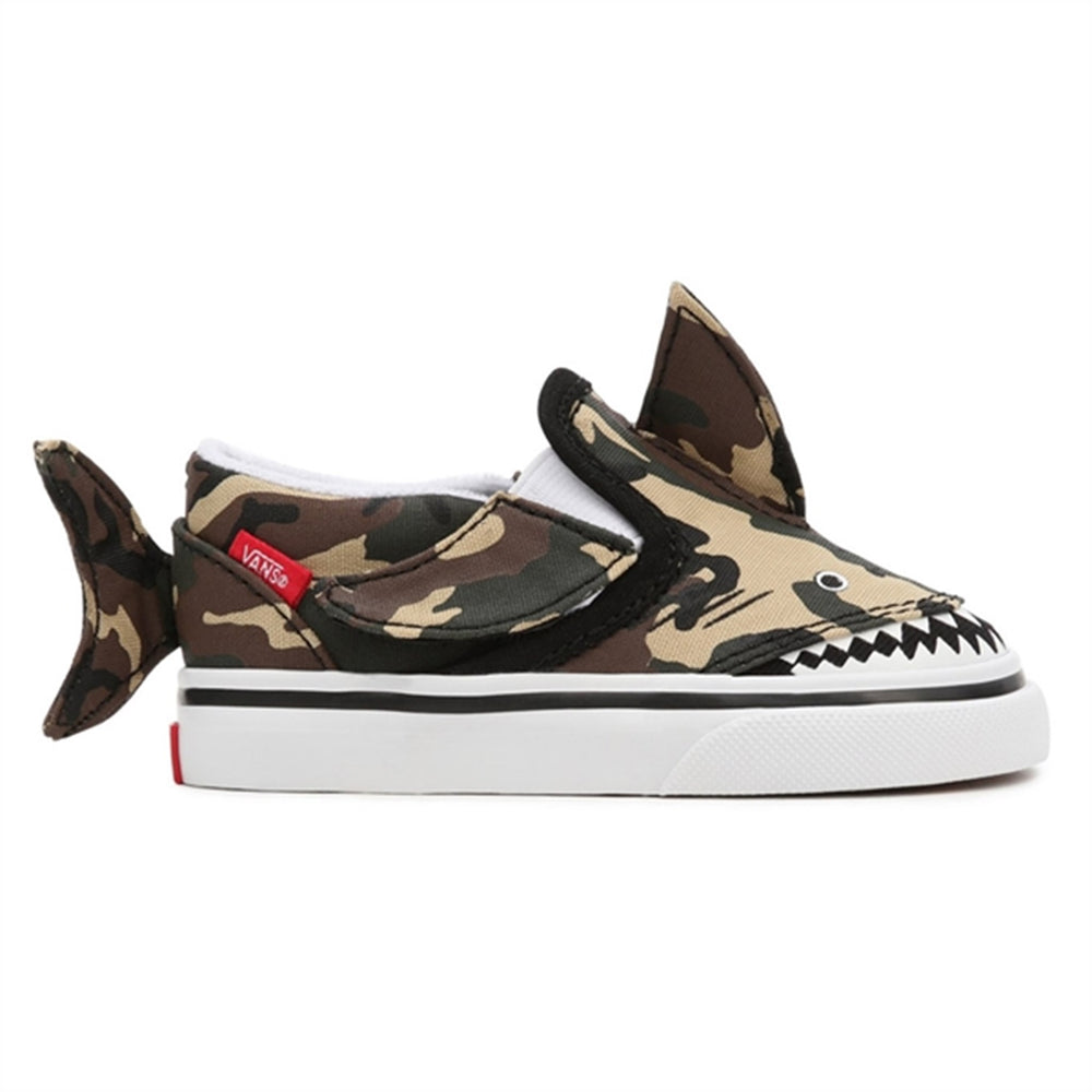 Slip-On Shark Camouflage - VANS → Luksusbaby.dk