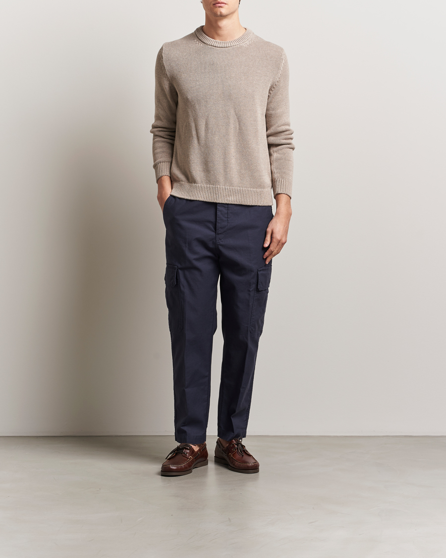 Incotex Regular Fit Cargo Pants Navy