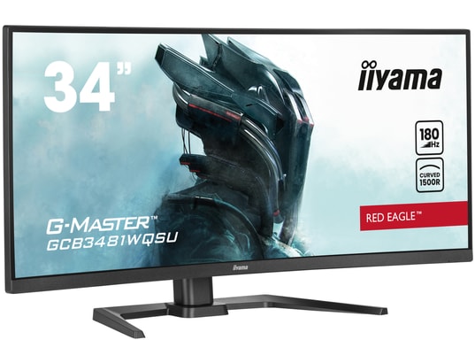 IIYAMA - Ecran PC Gamer 34 pouces incurvé G-Master Red eagle Incurvé 21:9 180Hz -GCB3481WQSU