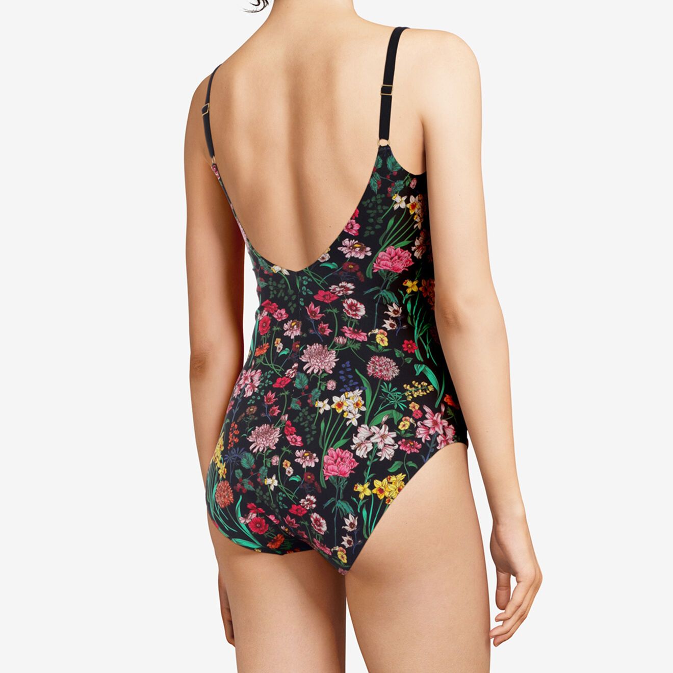 Chantelle Maillot de bain 1 Pièce enveloppant Flowers imprimé multicolore