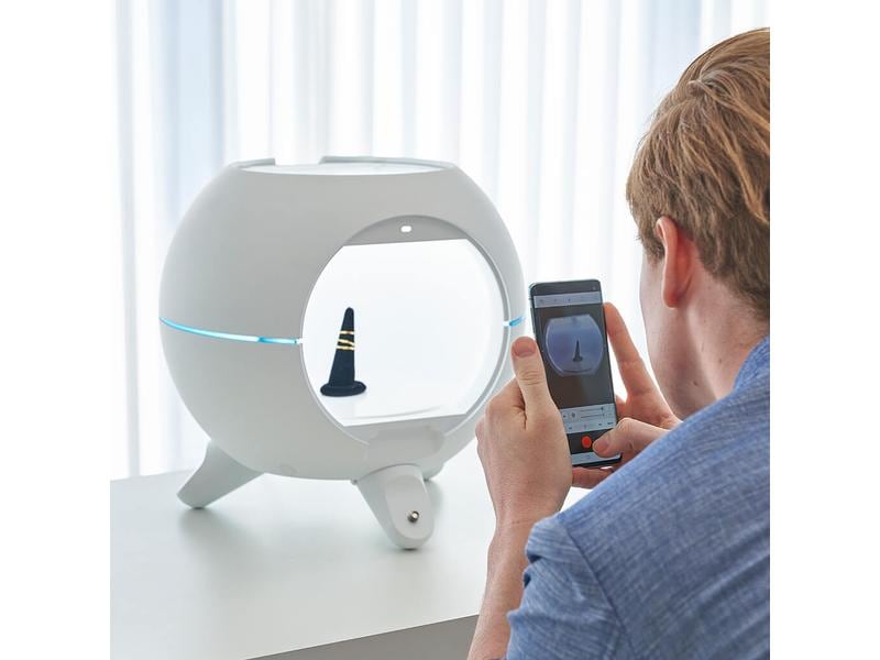Orangemonkie Aufnahmebox Foldio360 Smart Dome 360°-Aufnahmebox für Produktfotografie in Studioqualität
