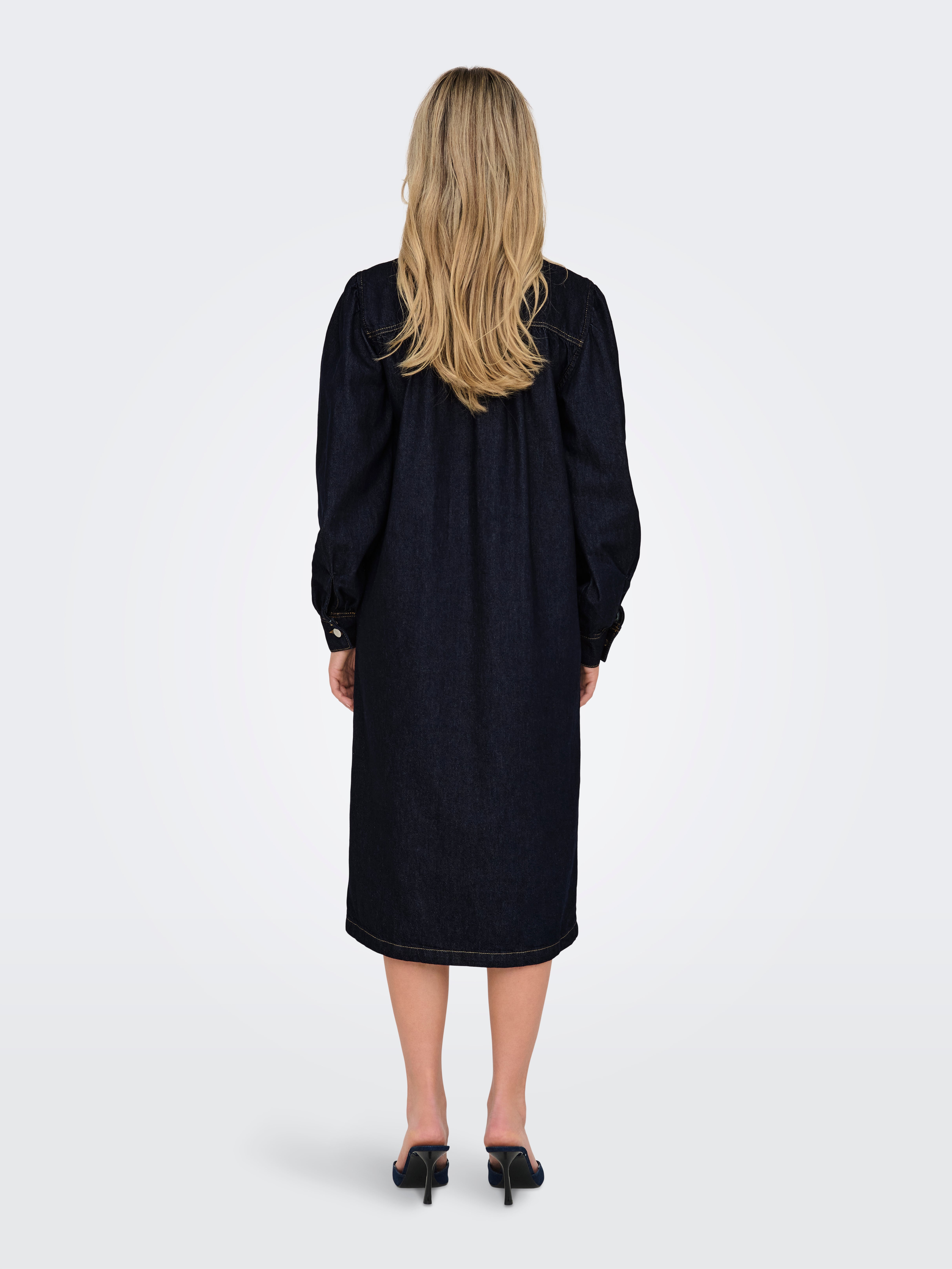 ONLBEATE Midikleid Dark Blue Denim
