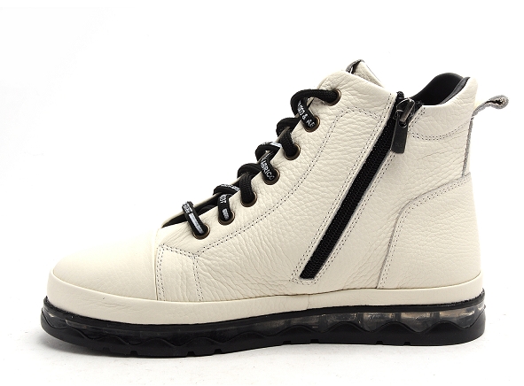 Coco abricot boots bottine plates femme sabaillan blanc