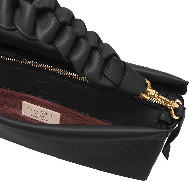 Coccinelle BOHEME GRANA DOUBLE Noir/cuir