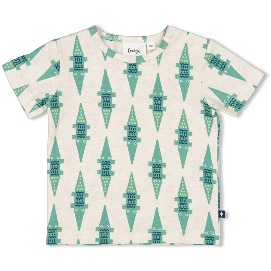Feetje T-Shirt Later Gator Offwhite melange