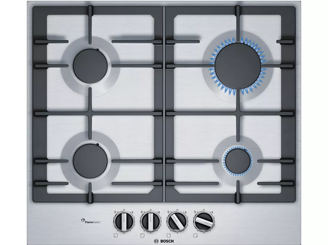 Bosch Table inox gaz 60cm 4 feux - pcp6a5b90