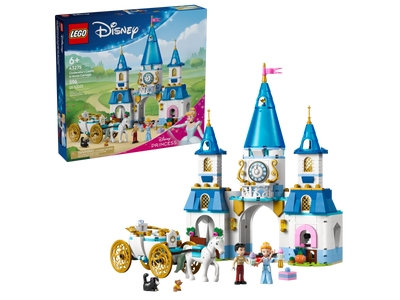 LEGO Assepoesters kasteel en paardenkoets (43275)