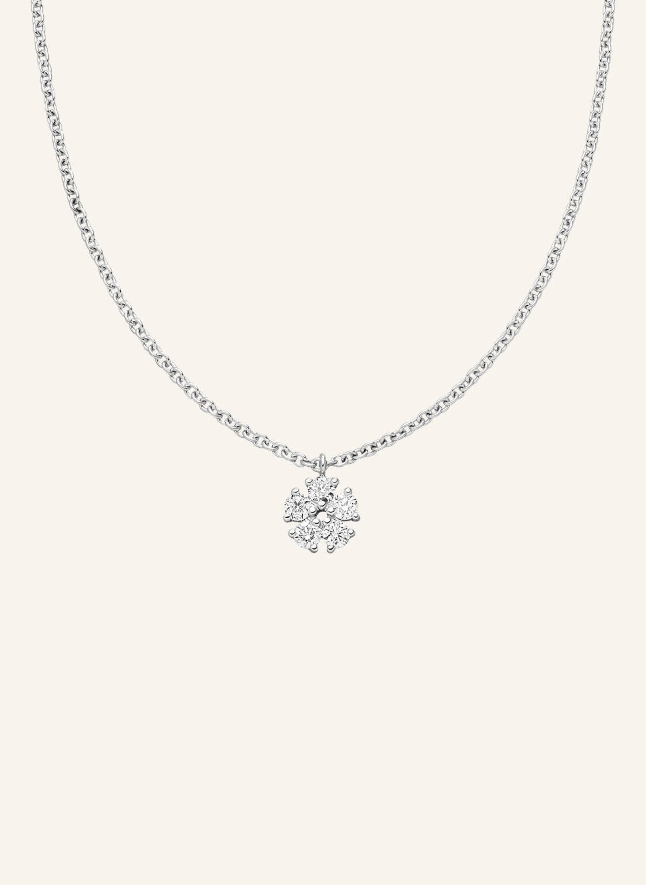 VEYNOU Halskette aus 14 Karat Weißgold und 0,16ct. lab-grown Diamanten