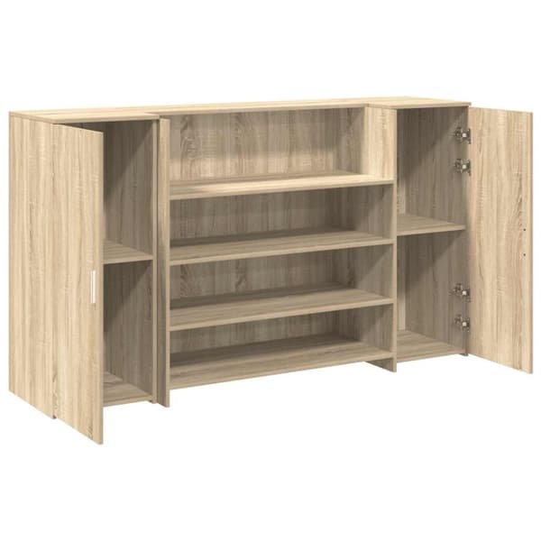 vidaXL Resepsjonspult sonoma eik 180x50x103,5 cm konstruert tre
