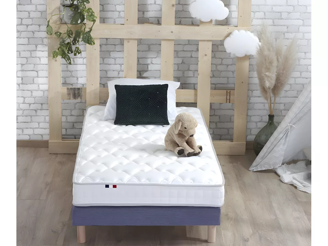 Matelas Mousse Haute Résilience + Latex 3 zones ESSENCE - made in France Dimensions - 90 x 190 cm