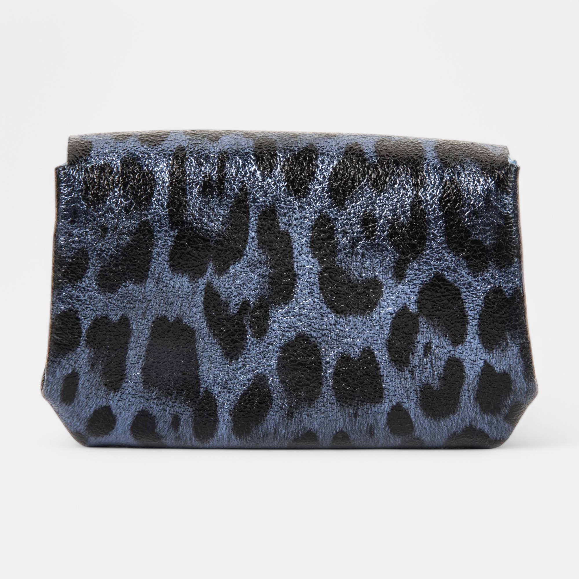 Petite maroquinerie en cuir bleu
