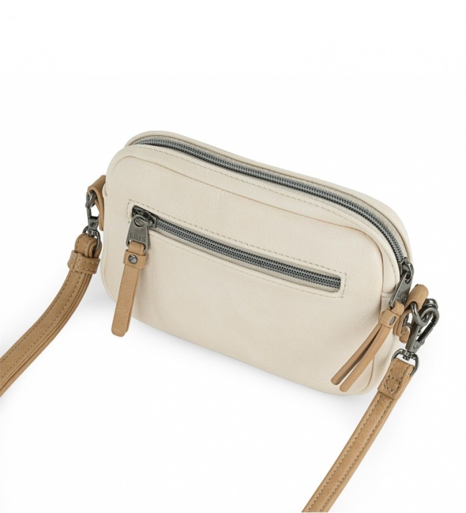 Bolsa de ombro Lois Galatea bege e marrom