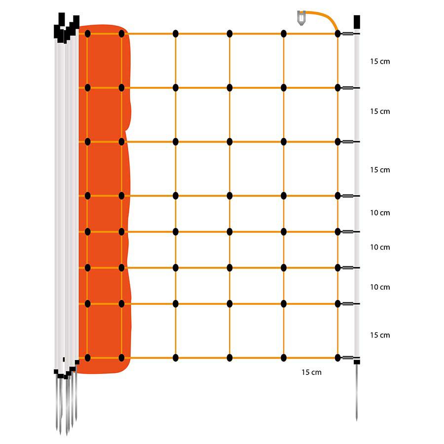 Gallagher Schapennet Enkele pen- Afrasteringsnetten - 90 cm - 111 cm - 5000 cm